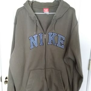 Nike zip up hooded sweatshirt